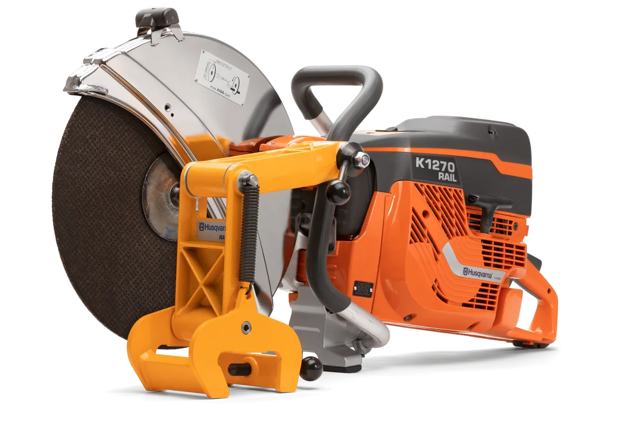 Masina de taiat diam. disc 400mm pe benzina Husqvarna K 1270 pentru șine/asfalt/beton Masina de taiat diam. disc 400mm pe benzina Husqvarna K 1270 pentru șine/asfalt/beton